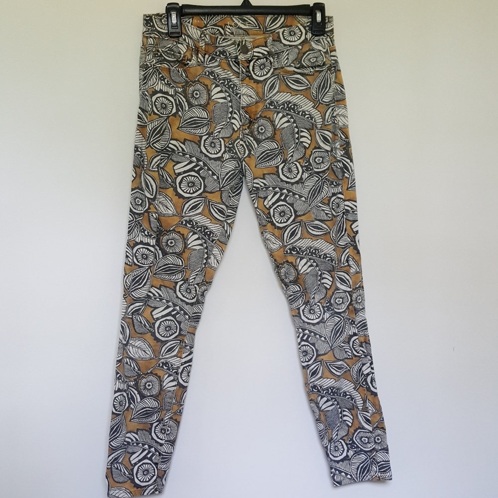 Loft Floral Print Jeans